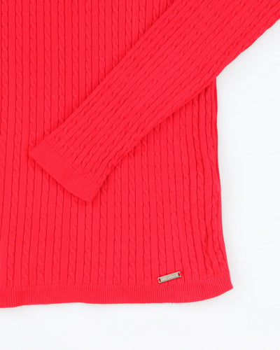 Tommy Hilfiger Red Knit Jumper - M