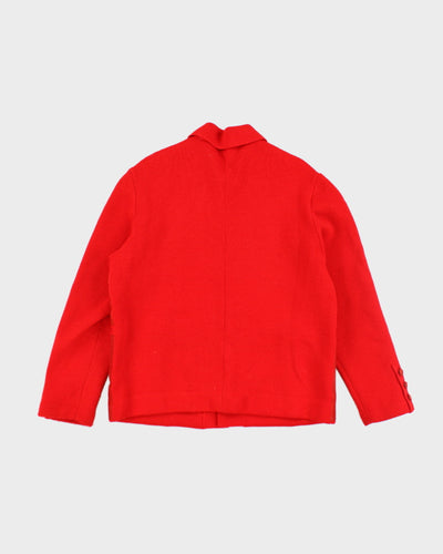 Vintage Damon Leather Patch Knit Jacket - M