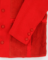 Vintage Damon Leather Patch Knit Jacket - M