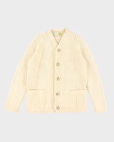 Vintage Wool Chunky Knit Cardigan - L