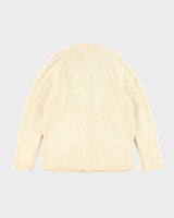 Vintage Wool Chunky Knit Cardigan - L