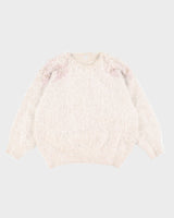 Vintage Angora Beaded Cardigan - S