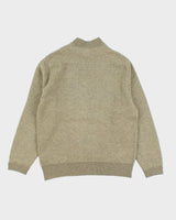 Vintage Pierre Cardin Green Pattern Knit Jumper - M