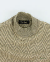 Vintage Pierre Cardin Green Pattern Knit Jumper - M