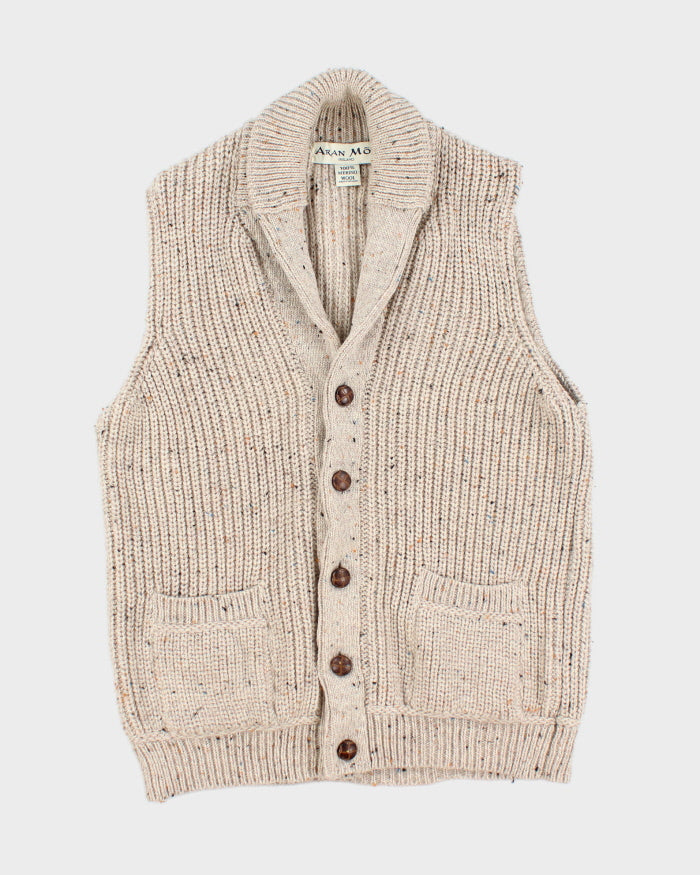 Vintage Aran Mor Merino Wool Tank Knit - L