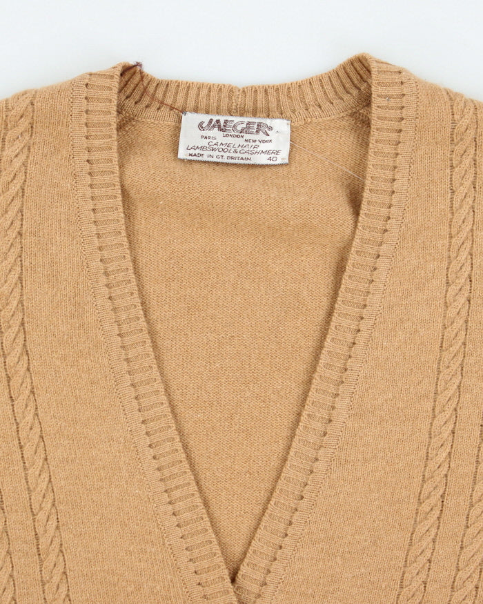 Vintage Jaeger Wool & Cashmere Cardigan - M