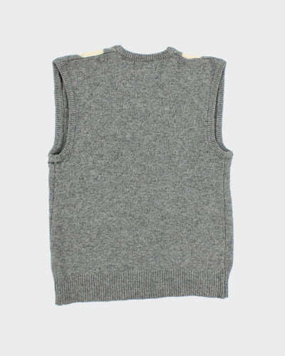 Vintage Guy Laurent Argyle Wool Blend Tank Knit - S