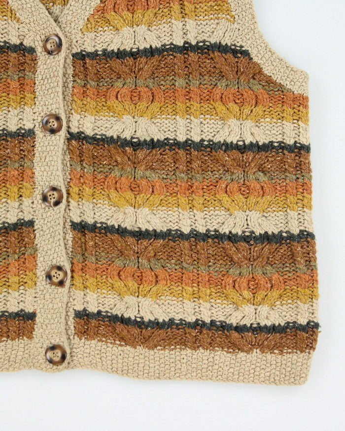 Vintage Y2K Liz Claiborne Wool Blend Chunky Tank Cardigan - M