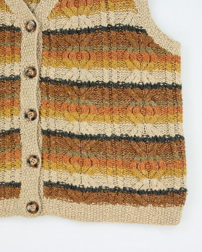 Vintage Y2K Liz Claiborne Wool Blend Chunky Tank Cardigan - M