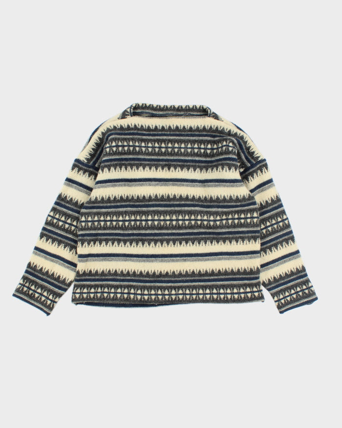 Vintage 80s Scandinavian Knit Jumper - L