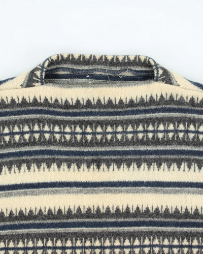 Vintage 80s Scandinavian Knit Jumper - L