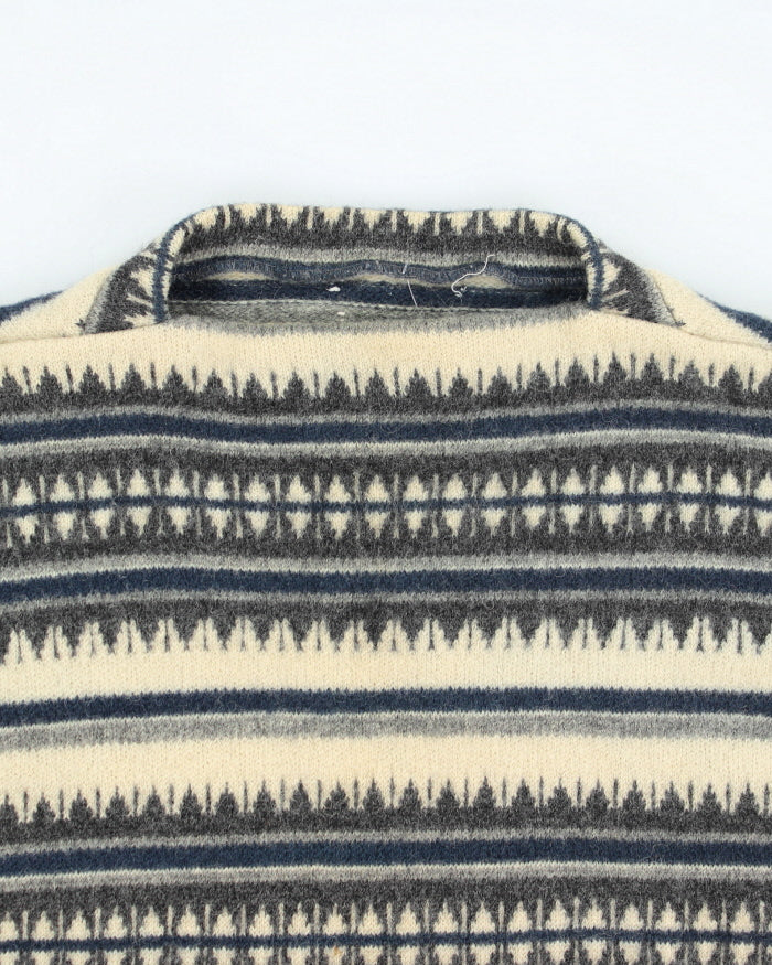 Vintage 80s Scandinavian Knit Jumper - L