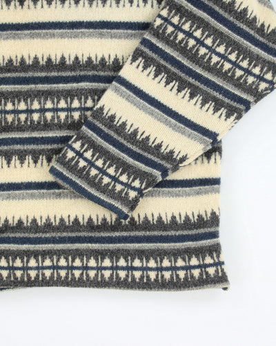 Vintage 80s Scandinavian Knit Jumper - L