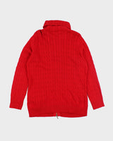 Vintage Ralph Lauren Cable Knit Zip-up Jumper- XL