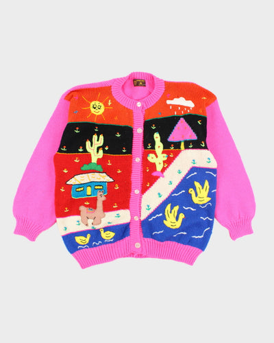 Vintage Alpaca Wassi Wool Cardigan - M