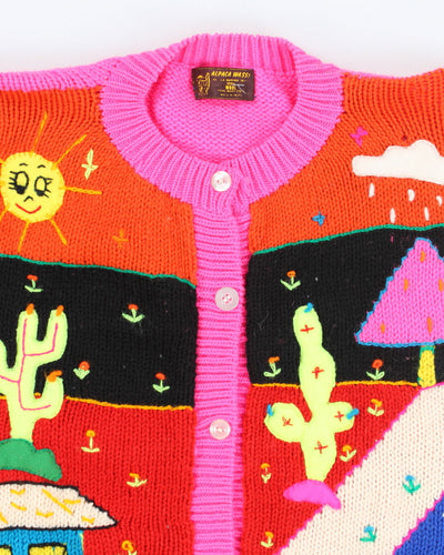 Vintage Alpaca Wassi Wool Cardigan - M