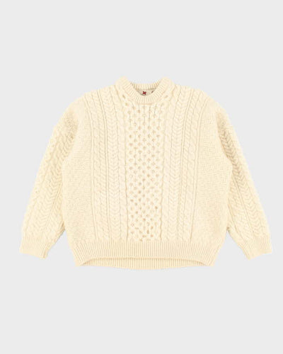 Vintage Carriagdon Wool Chunky Knit Jumper - S