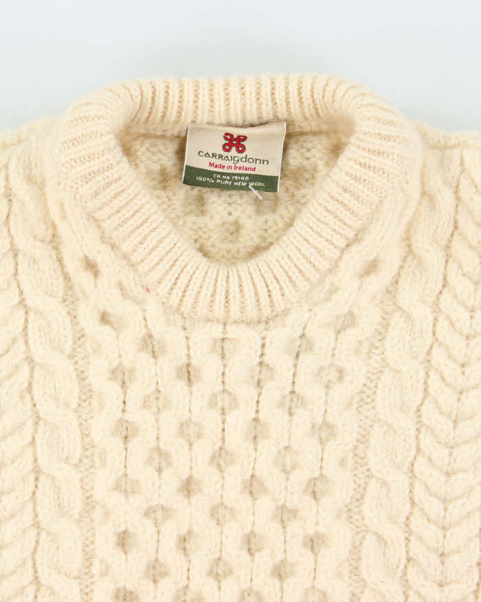 Vintage Carriagdon Wool Chunky Knit Jumper - S