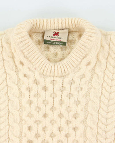 Vintage Carriagdon Wool Chunky Knit Jumper - S