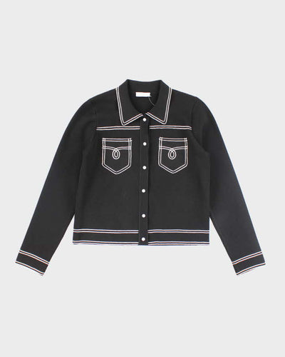 Sandro Button-up Knit Jumper - S