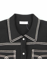 Sandro Button-up Knit Jumper - S