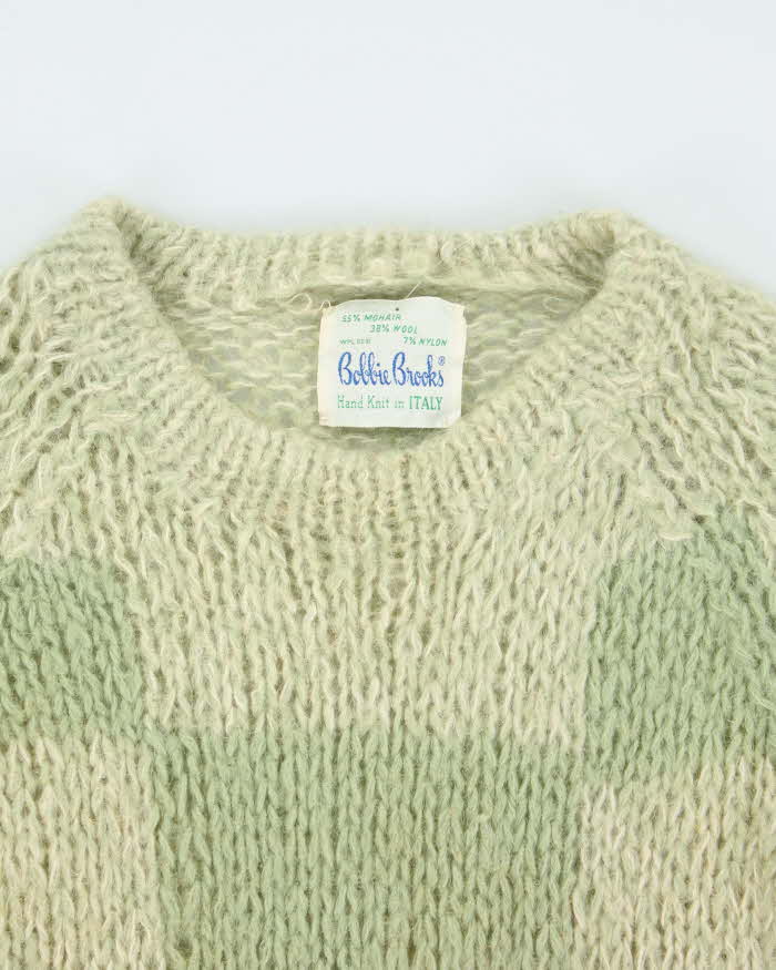 Vintage Bobbie Brooks Mohair &amp; Wool Blend Knit Jumper - M