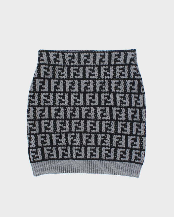 Fendi Monogram Knitted Jumper &amp; Skirt Two Piece - S