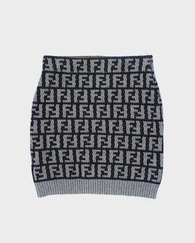 Fendi Monogram Knitted Jumper & Skirt Two Piece - S
