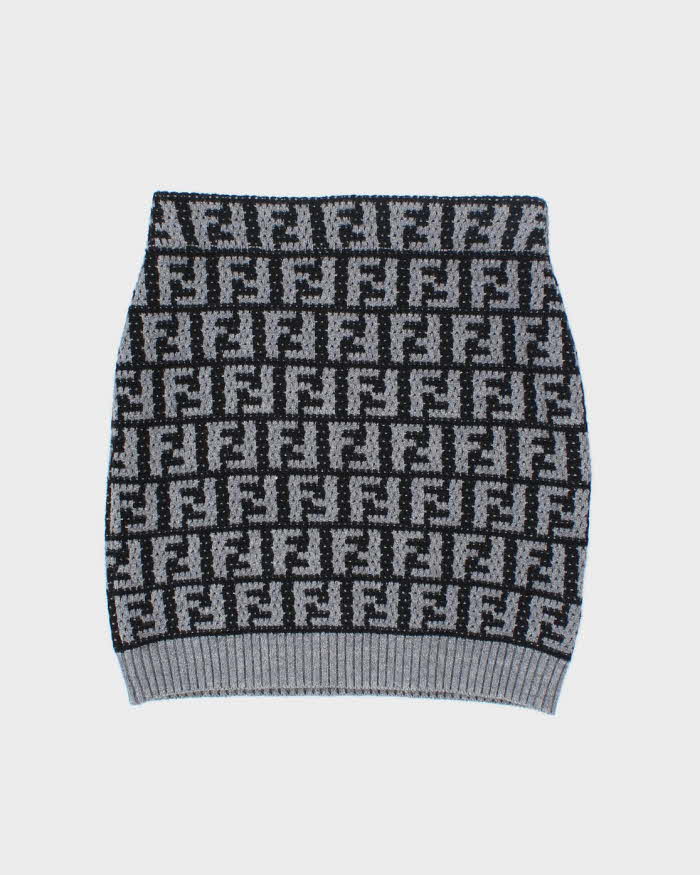 Fendi Monogram Knitted Jumper & Skirt Two Piece - S
