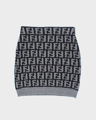 Fendi Monogram Knitted Jumper & Skirt Two Piece - S