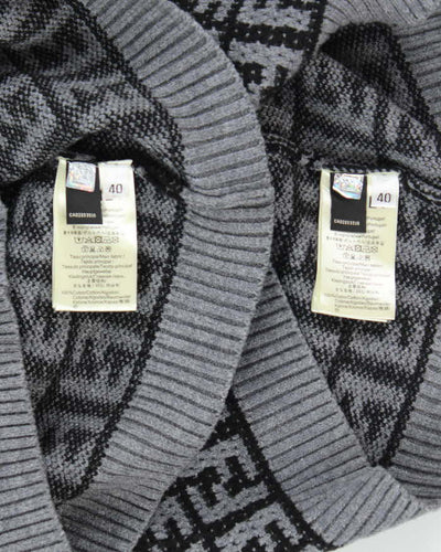 Fendi Monogram Knitted Jumper & Skirt Two Piece - S
