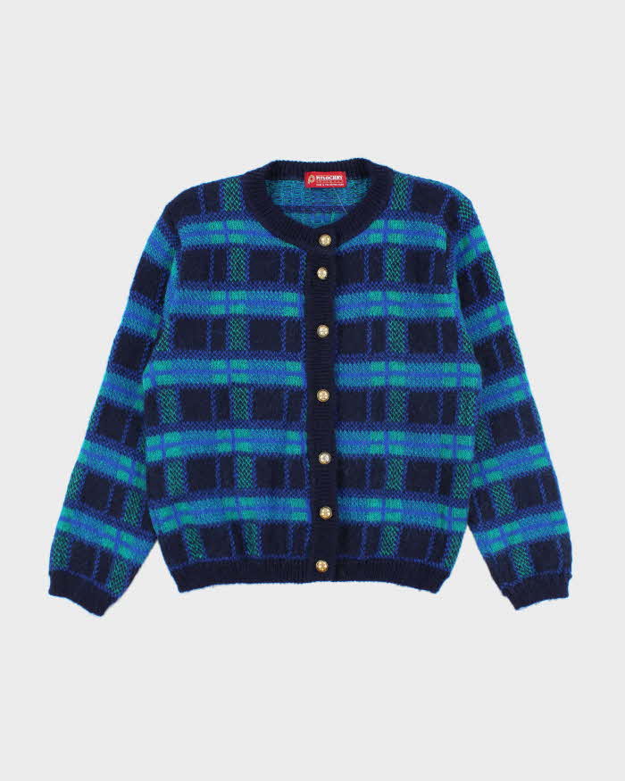 Vintage Pitlochry Mohair Blend Chunky Cardigan - M