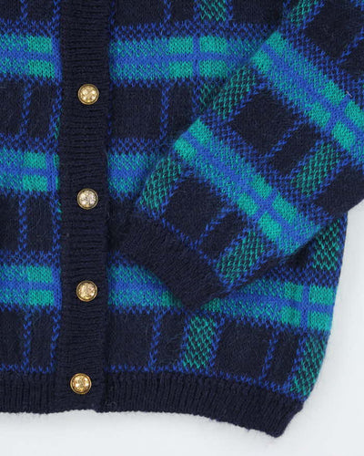 Vintage Pitlochry Mohair Blend Chunky Cardigan - M