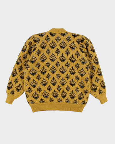 Vintage 80s W.K Angora Blend Lined Cardigan - L