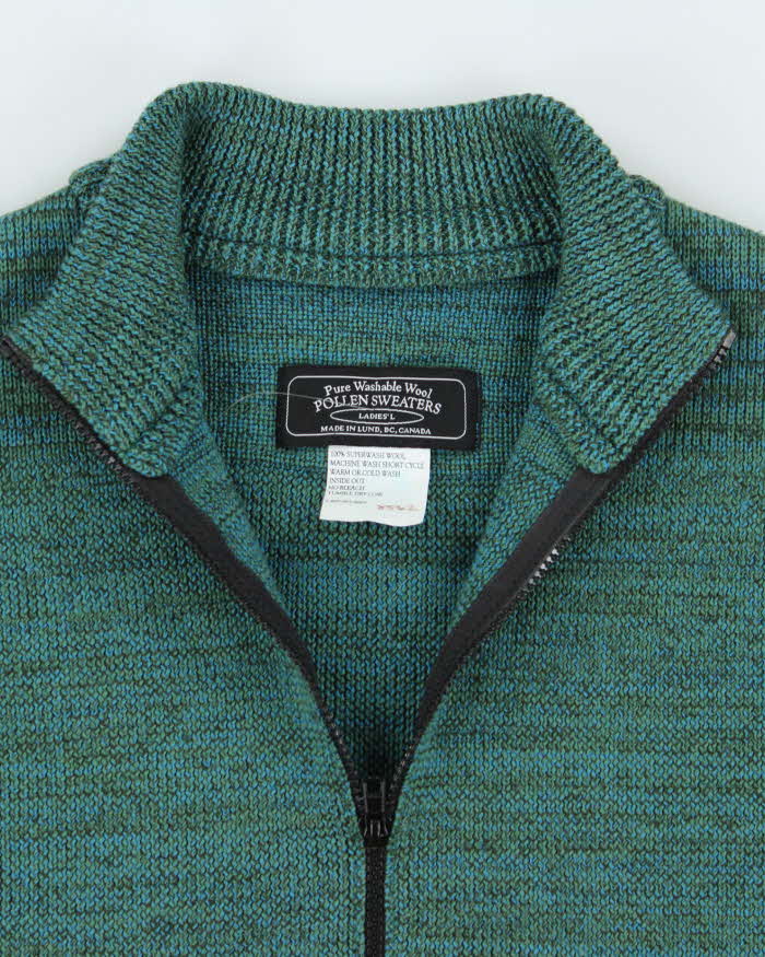 Vintage Pollen Wool Zip-UP Jumper - L