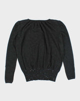 Vintage Valentino Grey Knit Jumper - M
