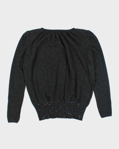 Vintage Valentino Grey Knit Jumper - M
