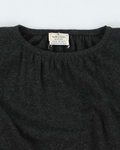 Vintage Valentino Grey Knit Jumper - M
