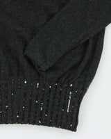 Vintage Valentino Grey Knit Jumper - M
