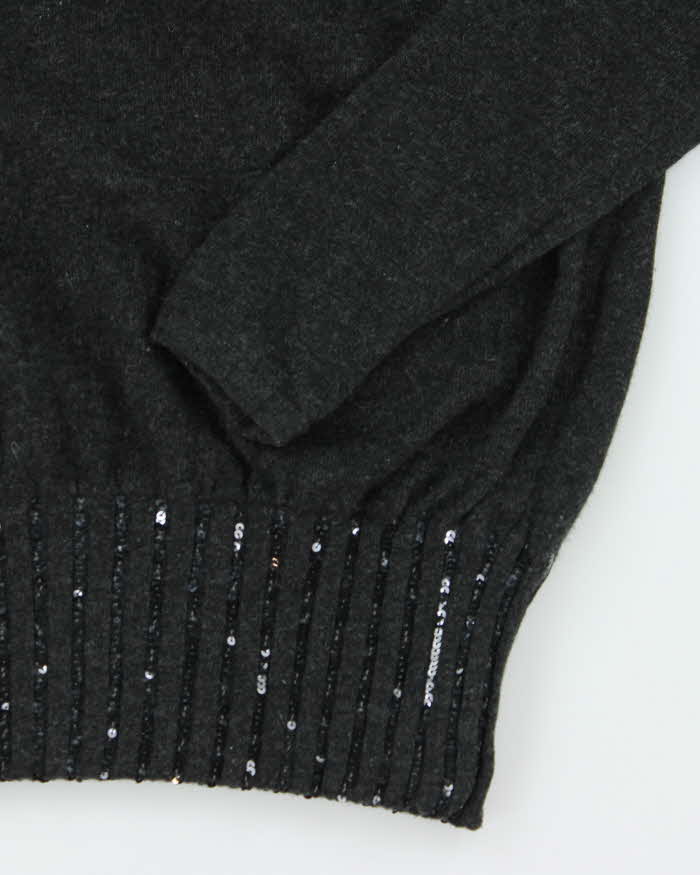 Vintage Valentino Grey Knit Jumper - M