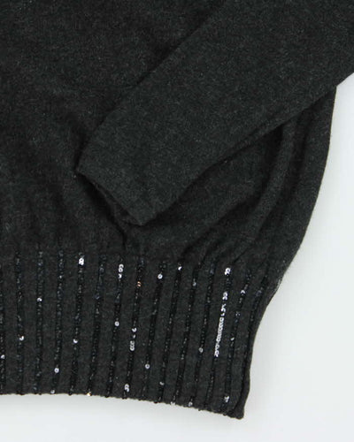 Vintage Valentino Grey Knit Jumper - M