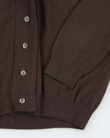 Vintage Diana-Mere Brown Wool &amp; Angora Blend Cardigan - M