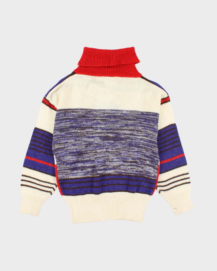 Vintage 80s Joyce Roll Neck Knit Jumper - M