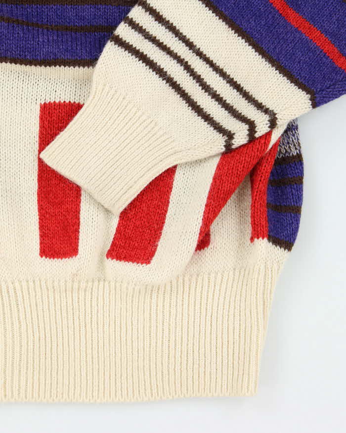 Vintage 80s Joyce Roll Neck Knit Jumper - M