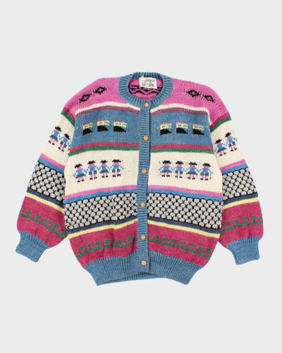 Vintage Alpaca Knit Cardigan - XL