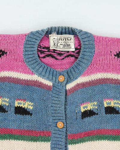 Vintage Alpaca Knit Cardigan - XL