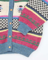 Vintage Alpaca Knit Cardigan - XL