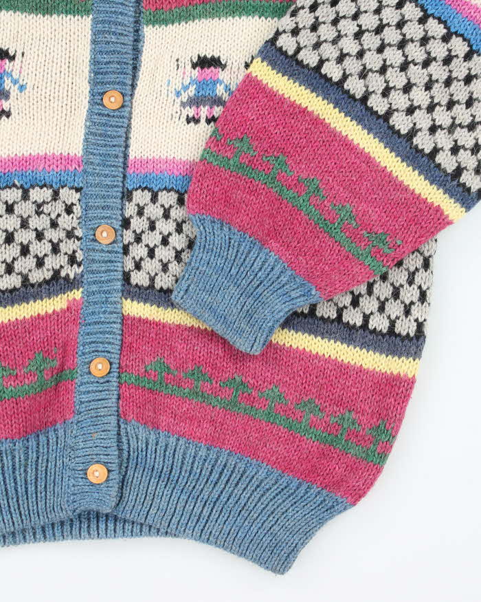 Vintage Alpaca Knit Cardigan - XL