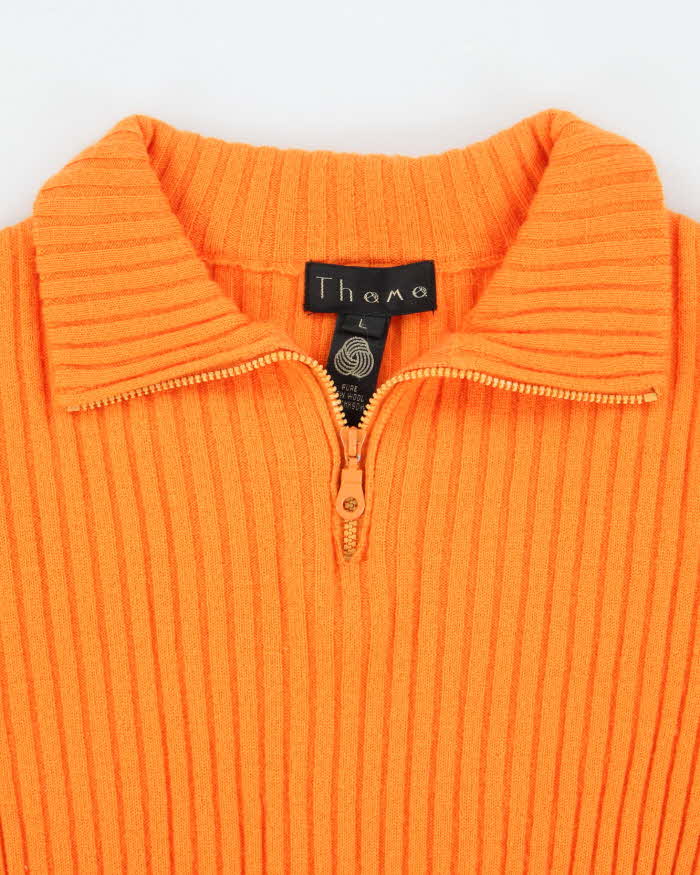 Vintage Thomo Wool Quarter Zip Jumper - L