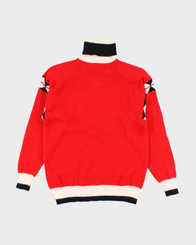 Vintage 80s I.B Diffusion Wool & Angora Blend Roll Neck Jumper - S